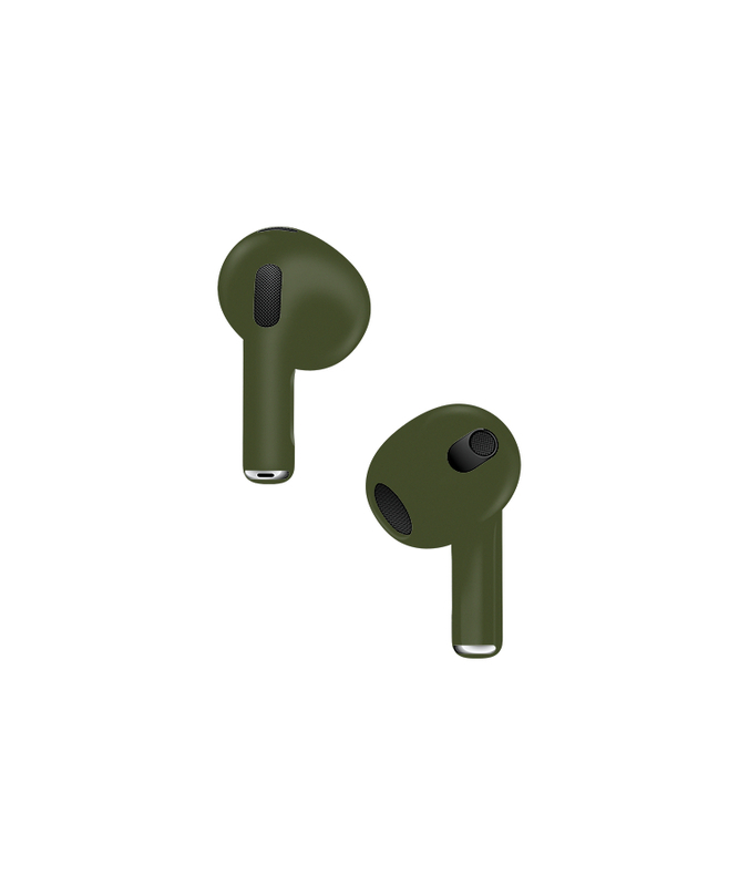 Caviar Customized Apple Airpods (3rd Generation) Wireless In-Ear Earbuds Matte Army Green